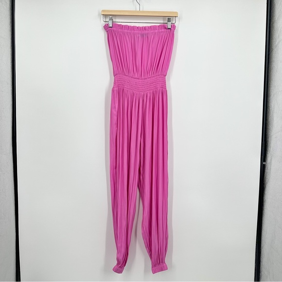Ramy Brook Hot Pink Strapless Jumpsuit Women XXS - Picture 4 of 6